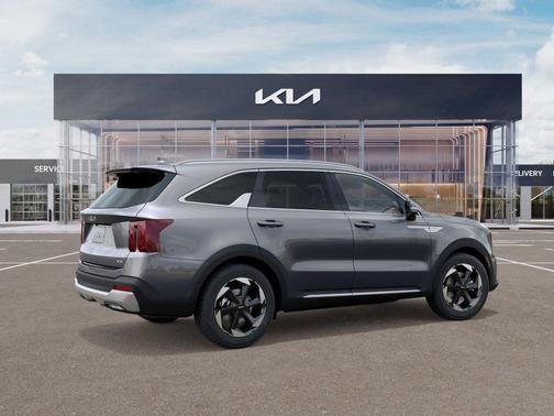 Steel Gray 2025 Kia Sorento Hybrid SX Prestige