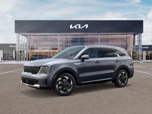 Steel Gray 2025 Kia Sorento Hybrid SX Prestige