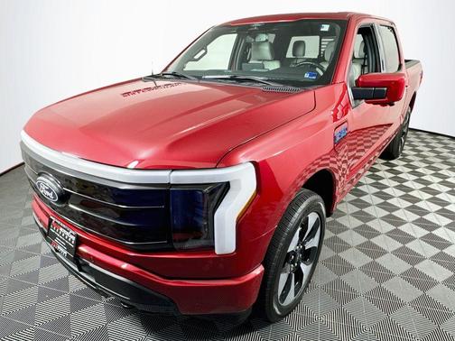 Rapid Red Metallic Tinted Clear-Coat 2024 Ford F-150 Lightning Platinum