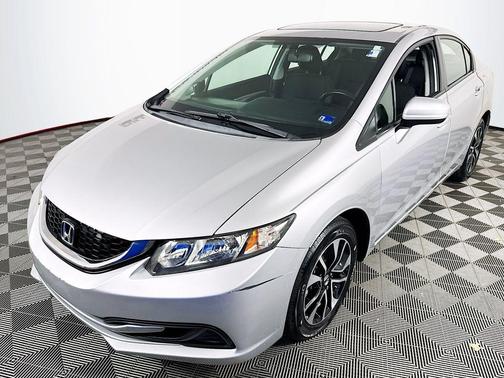 Alabaster Silver Metallic 2015 Honda Civic EX