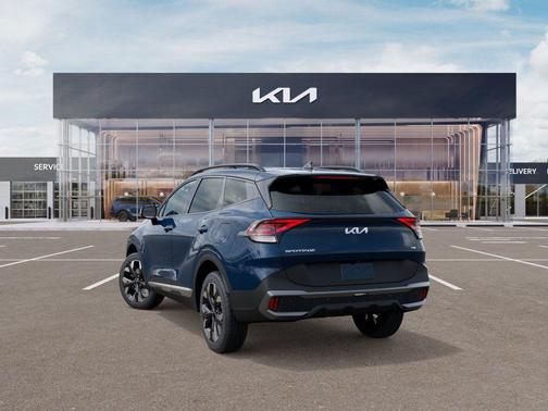 Blue 2025 Kia Sportage Plug-In Hybrid X-Line Prestige