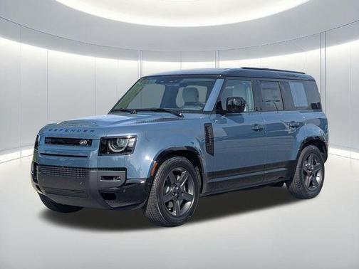 Tasman Blue Metallic 2026 Land Rover Defender P400 X-Dynamic SE