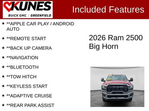 Molten Red 2026 RAM 2500 Big Horn