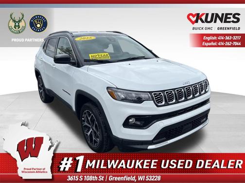 Bright White Clearcoat 2025 Jeep Compass Limited