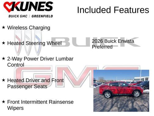 Brilliant Red 2026 Buick Envista Preferred FWD