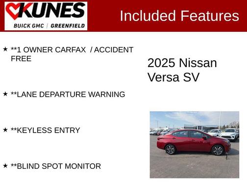Scarlet 2025 Nissan Versa 1.6 SV