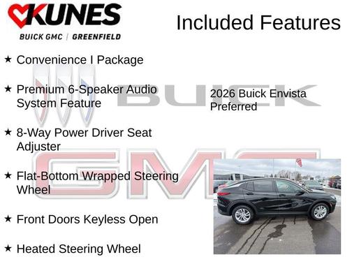 Ebony Twilight Metallic 2026 Buick Envista Preferred FWD