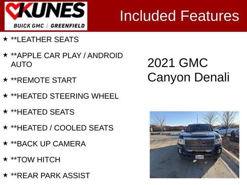 Hunter Green 2021 GMC Canyon Denali