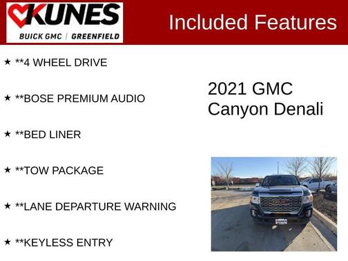 Hunter Green 2021 GMC Canyon Denali