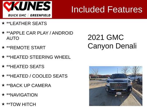 Hunter Green 2021 GMC Canyon Denali