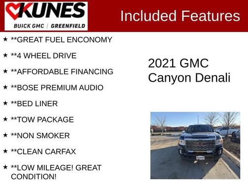 Hunter Green 2021 GMC Canyon Denali