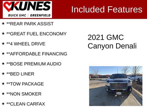 Hunter Green 2021 GMC Canyon Denali