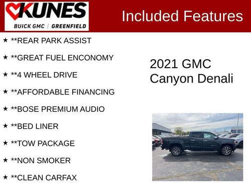 Hunter Green 2021 GMC Canyon Denali