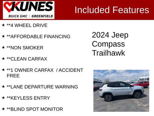 Silver Zynith Metallic Clearcoat 2024 Jeep Compass Trailhawk