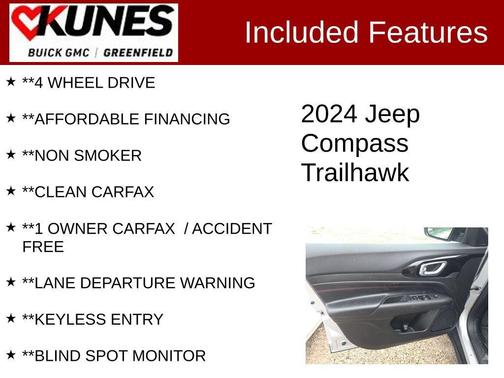 Silver Zynith Metallic Clearcoat 2024 Jeep Compass Trailhawk