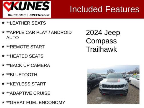 Silver Zynith Metallic Clearcoat 2024 Jeep Compass Trailhawk