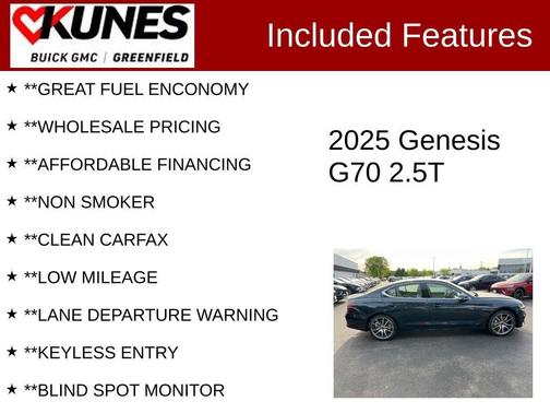 Tasman Blue 2025 Genesis G70 2.5T AWD
