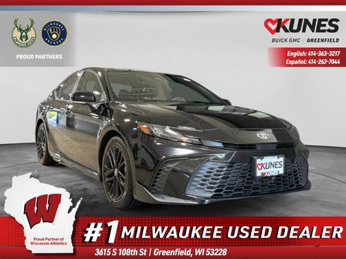 Midnight Black Metallic 2025 Toyota Camry SE