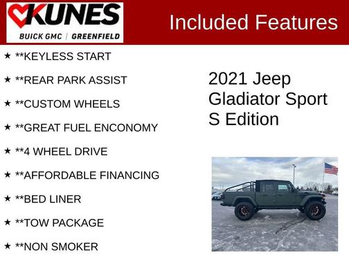 2021 Jeep Gladiator Sport S