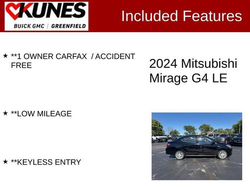 2024 Mitsubishi Mirage G4 LE