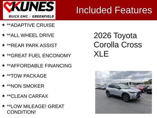 Sonic Silver 2026 Toyota Corolla Cross XLE