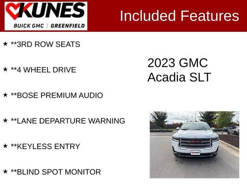 2023 GMC Acadia AWD SLT