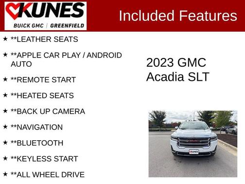 2023 GMC Acadia AWD SLT