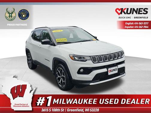 Bright White Clearcoat 2025 Jeep Compass Limited