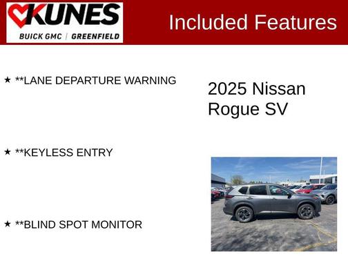 Gun Metallic 2025 Nissan Rogue SV