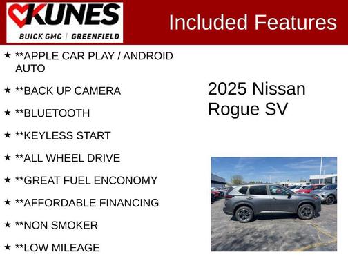 Gun Metallic 2025 Nissan Rogue SV