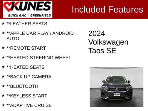 Dark Blue 2024 Volkswagen Taos 1.5T SE