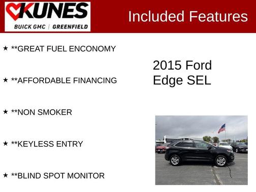 Tuxedo Black 2015 Ford Edge SEL