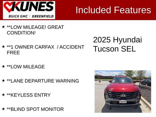 Ultimate Red 2025 Hyundai TUCSON SEL