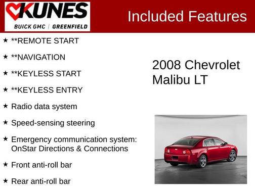 Granite Metallic 2008 Chevrolet Malibu LT