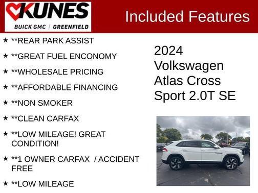 2024 Volkswagen Atlas Cross Sport 2.0T SE w/Technology