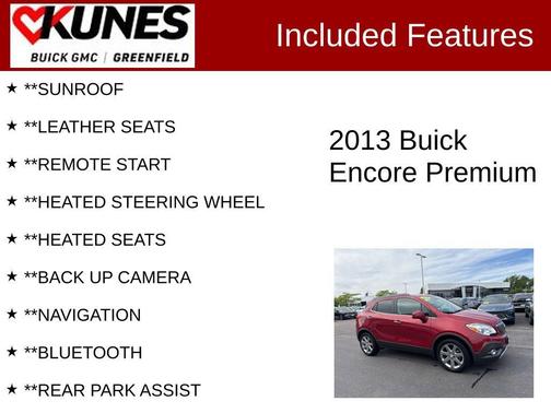 Ruby Red Metallic 2013 Buick Encore Premium