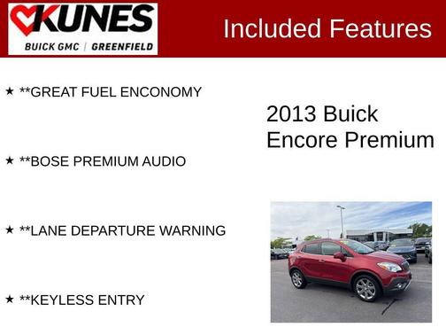Ruby Red Metallic 2013 Buick Encore Premium
