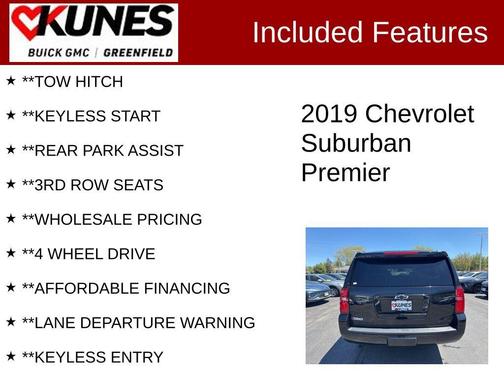 Black 2019 Chevrolet Suburban Premier