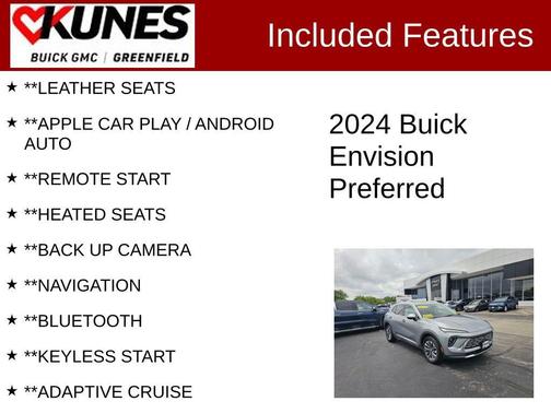 Moonstone Gray Metallic 2024 Buick Envision Preferred AWD