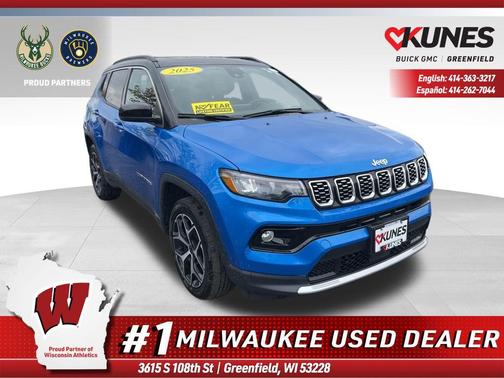 Hydro Blue Pearlcoat 2025 Jeep Compass Limited