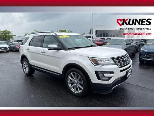 White Platinum Clearcoat Metallic 2017 Ford Explorer Limited