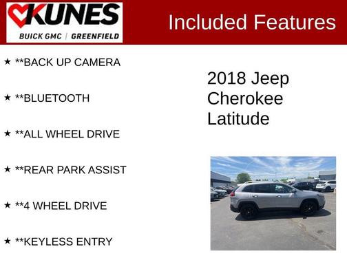 Billet Silver Metallic Clearcoat 2018 Jeep Cherokee Latitude