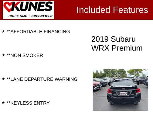 Crystal Black Silica 2019 Subaru WRX Premium