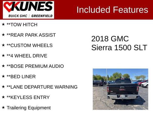 Onyx Black 2018 GMC Sierra 1500 SLT
