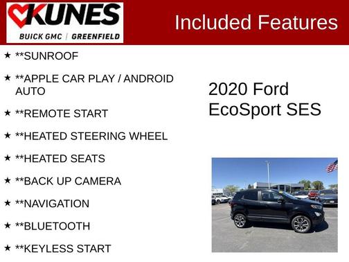 Shadow Black 2020 Ford EcoSport SES