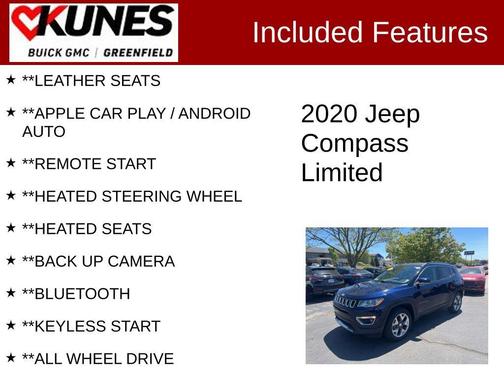 Jazz Blue Pearlcoat 2020 Jeep Compass Limited