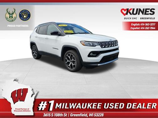 Bright White Clearcoat 2025 Jeep Compass Limited