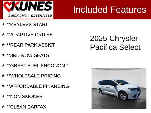 Bright White Clearcoat 2025 Chrysler Pacifica L