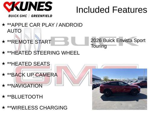 Brilliant Red 2026 Buick Envista Sport Touring FWD