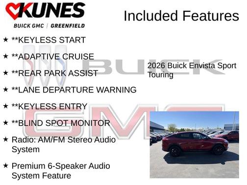Brilliant Red 2026 Buick Envista Sport Touring FWD